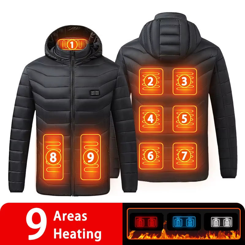 9/19 Areas Heated Jacket - Unisex USB Heating Vest for Outdoor Activities This Winter