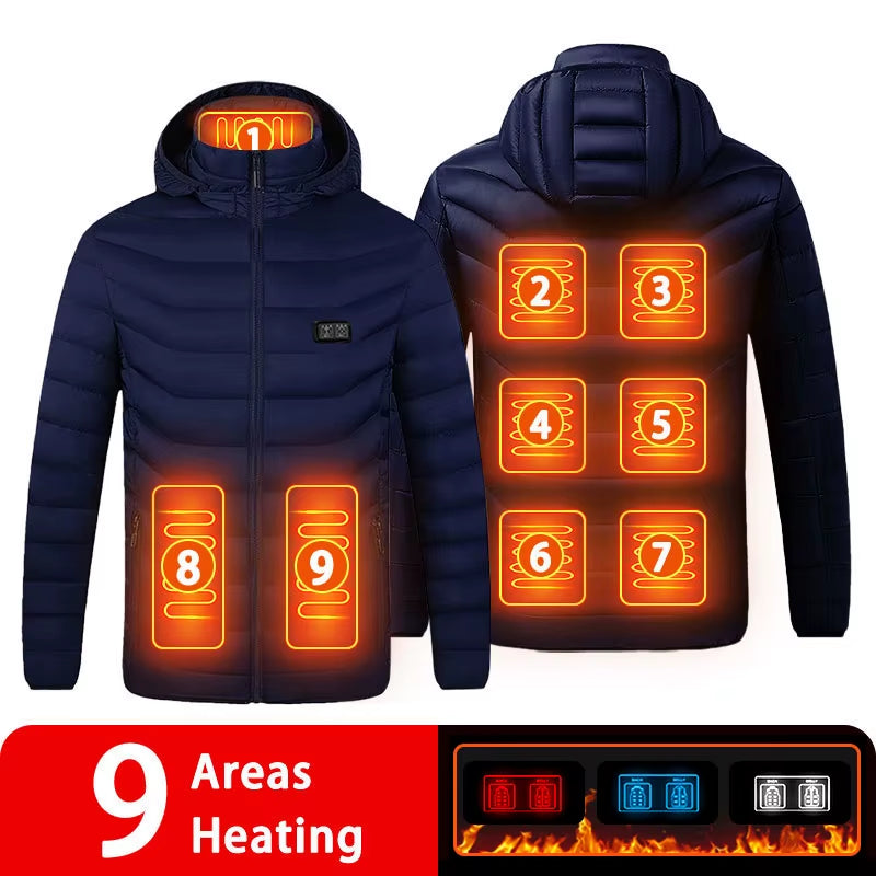 9/19 Areas Heated Jacket - Unisex USB Heating Vest for Outdoor Activities This Winter