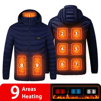 9/19 Areas Heated Jacket - Unisex USB Heating Vest for Outdoor Activities This Winter