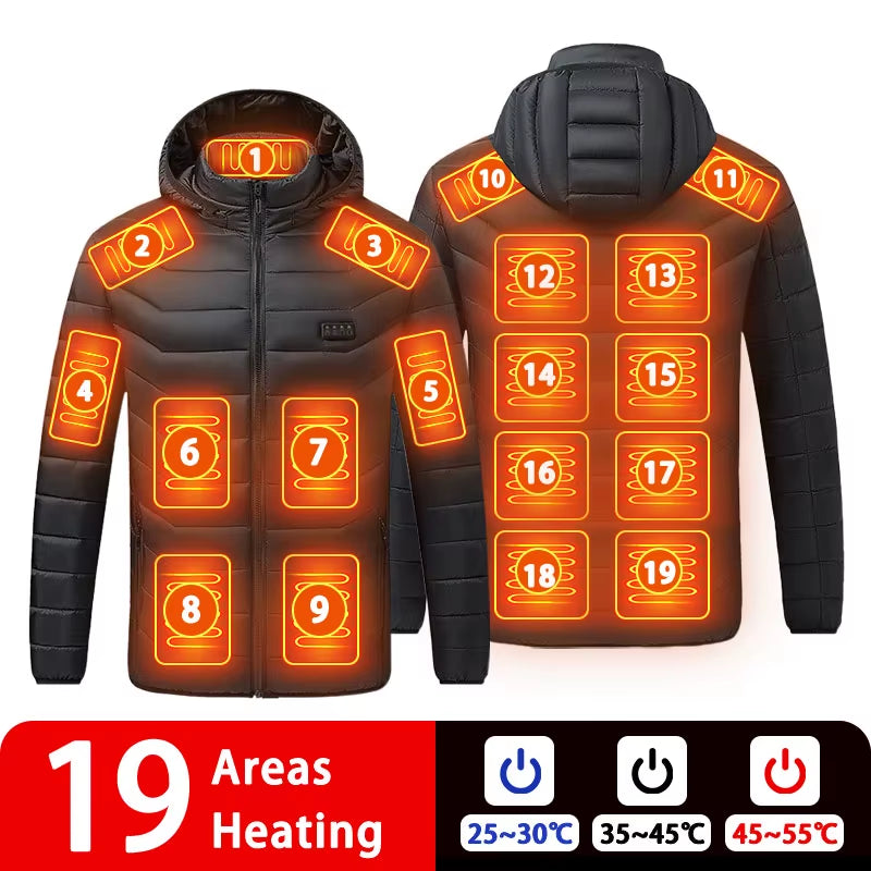 9/19 Areas Heated Jacket - Unisex USB Heating Vest for Outdoor Activities This Winter